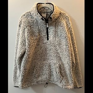 PINK by Victoria's Secret Women’s Half Zip Sherpa Pullover, SZ: Large